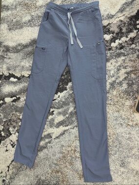 Figs Straight-Leg Scrub Pants in Slate Blue